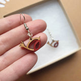 Dangly robin earrings