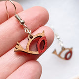 Dangly robin earrings