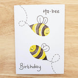 Bee birthday card