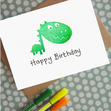 Dinosaur birthday card
