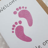 Baby Girl Card - Welcome Little One