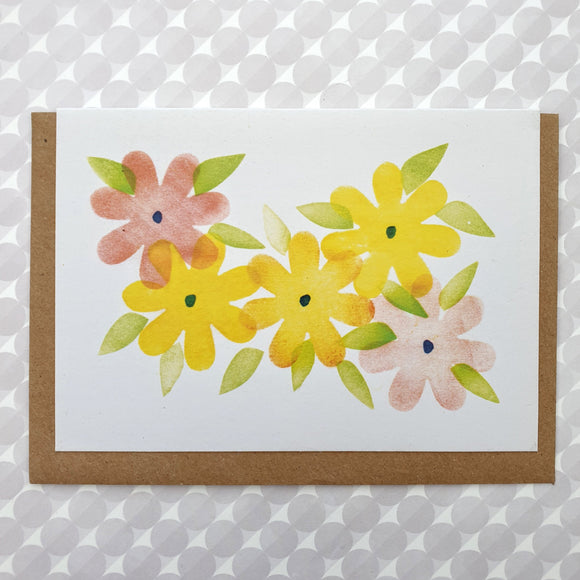 Art card - Summer flower bed