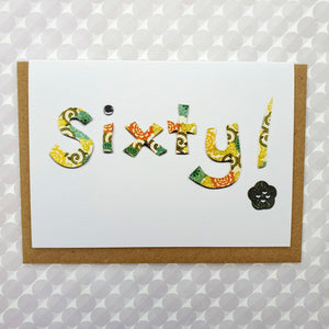 Sixty Birthday Card
