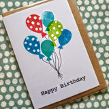'Happy Birthday' Balloons Card