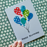 'Happy Birthday' Balloons Card