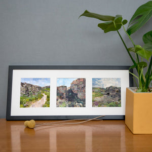 "Peak District Triptych #2" - Stanage, Burbage, Surprise View