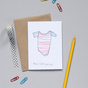'New Little Person' Greetings Card