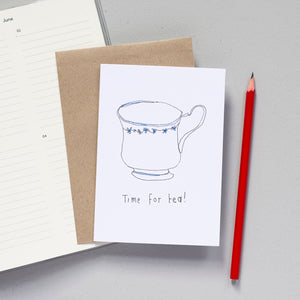 'Time For Tea' Greetings Card