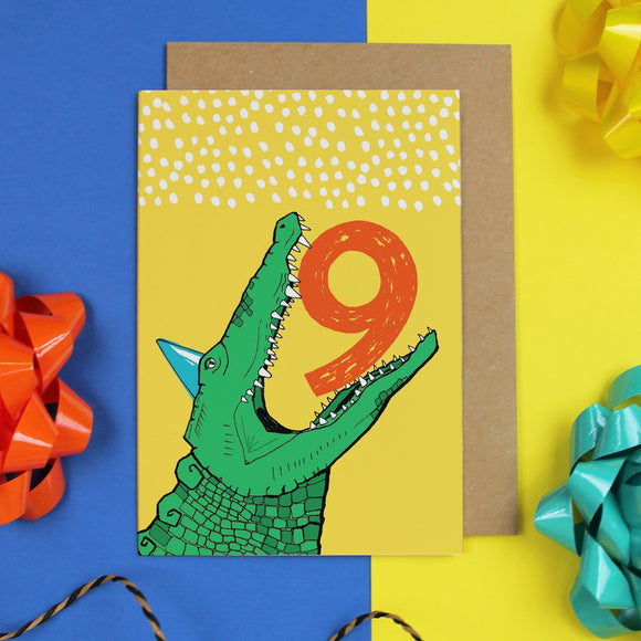 Age 9 Birthday Card