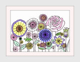 "Floral Rose" illustration fine art print