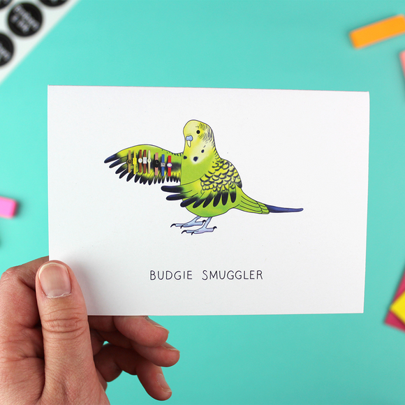 Budgie Smuggler Greetings Card