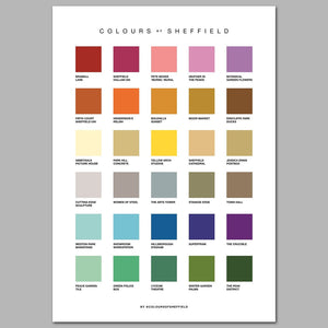 Colours of Sheffield Print