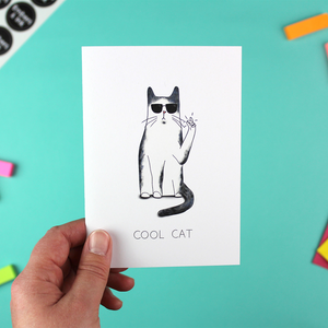 Cool Cat Greetings Card