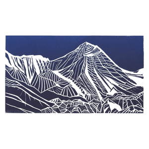 Everest - Original Linocut Print