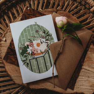 Flower Bowl Card