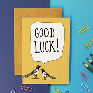 Good Luck Magpie Card