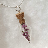 'Peak District Heather' Terrarium Necklace