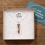 'Peak District Heather' Terrarium Necklace