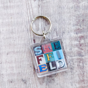 Sheffield Typography Keyring