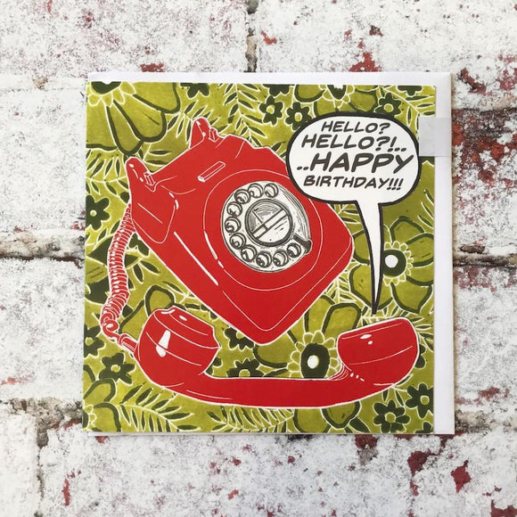Telephone 'Happy Birthday' Card