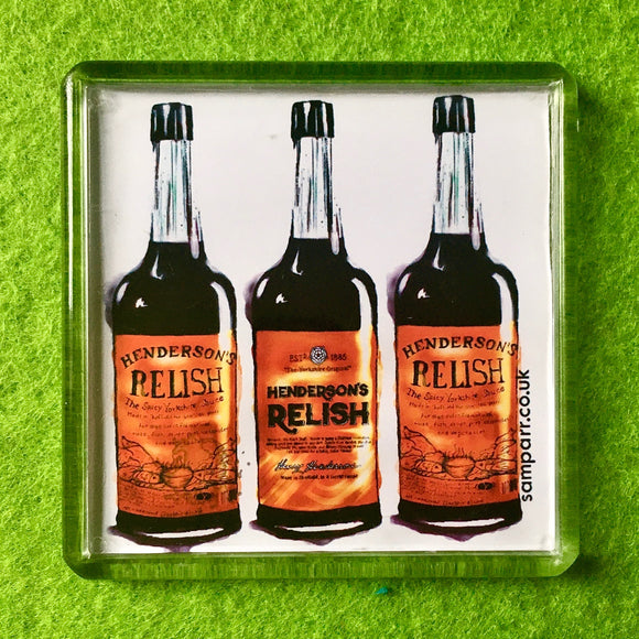 Henderson's Relish Square Fridge Magnet