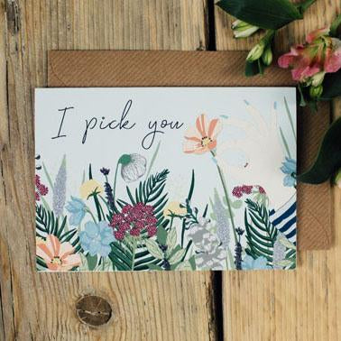 I Pick You Card