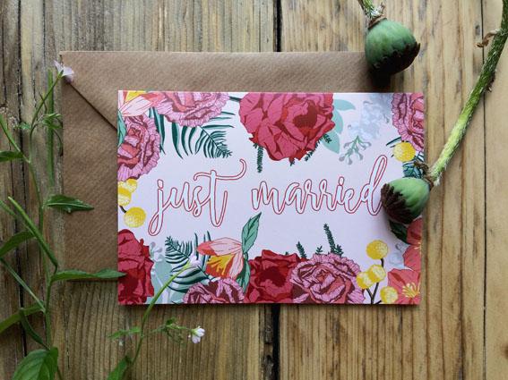 Just married Card