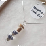 Longshaw Lavender Terrarium Necklace