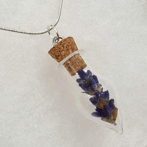 Longshaw Lavender Terrarium Necklace