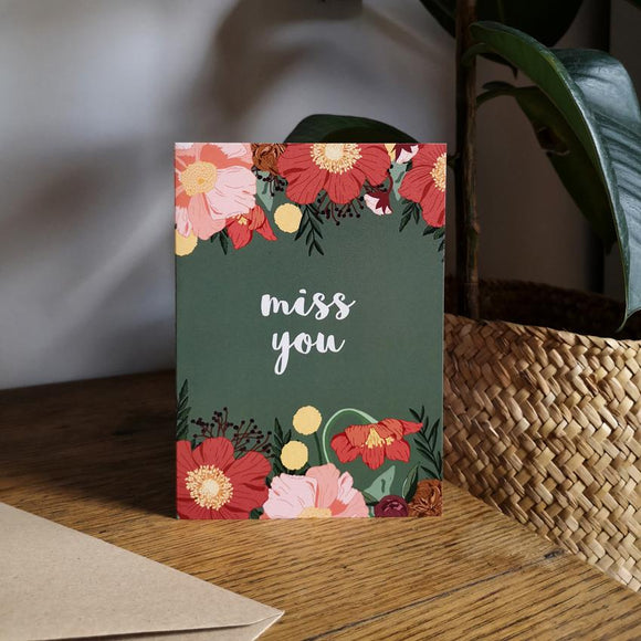 Miss You Card