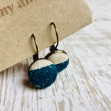 Japanese Fabric Earrings / Two Colours Print