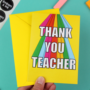 Thank You Teacher Card