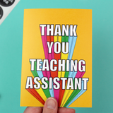 Thank You Teaching Assistant Card