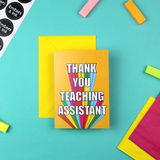 Thank You Teaching Assistant Card