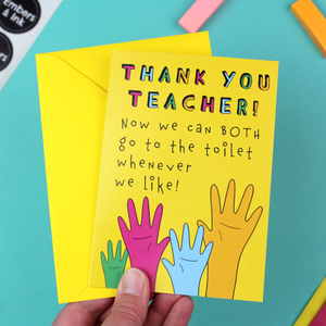 Thank You Teacher Joke Card