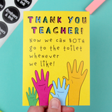 Thank You Teacher Joke Card