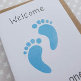 Baby Boy Card - Welcome Little One