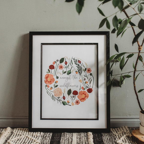 Amongst the Wildflowers A3 Print