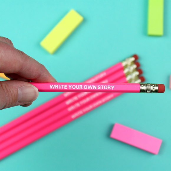 'Write Your Own Story'  Motivational Pencil