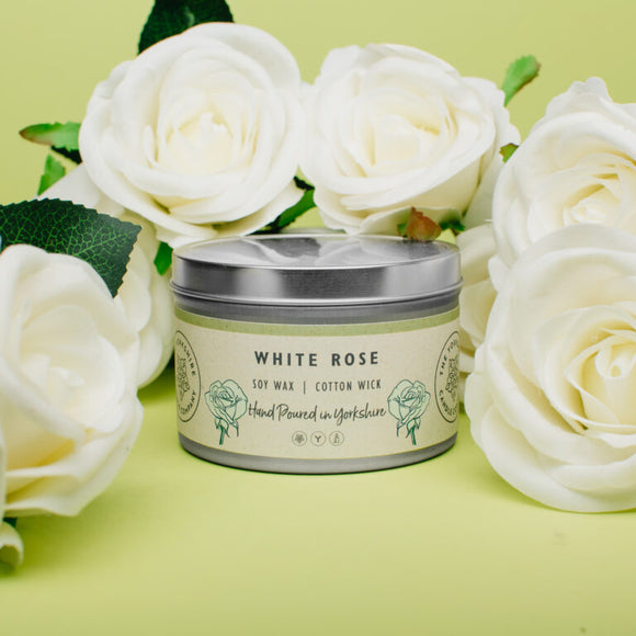 White Rose Soy Candle
