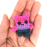 Pride Crochet Bear Brooch