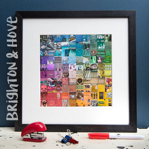 "100 Fragments of Brighton & Hove in Colour" Photo Montage