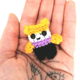 Pride Crochet Bear Brooch