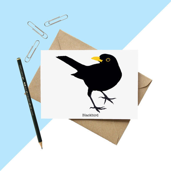 Blackbird Greetings Card