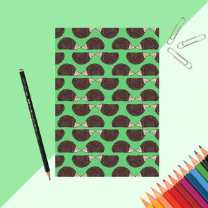 Hedgehog Print Notebook