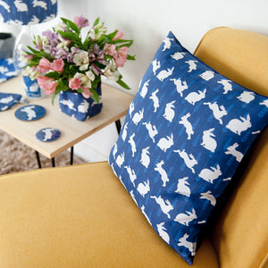 Rabbit Print Cushion