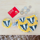 Badger print purse