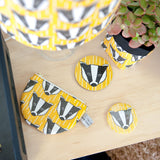 Badger print purse
