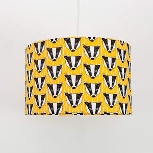 Badger Print Lampshade