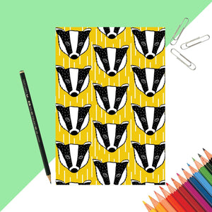 Badger Print Notebook